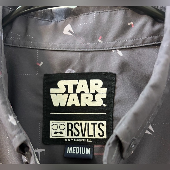 RVLTS X Star Wars Shirt Kunuflex Stay On Target Classic Collection - Mens Medium - Picture 3 of 5